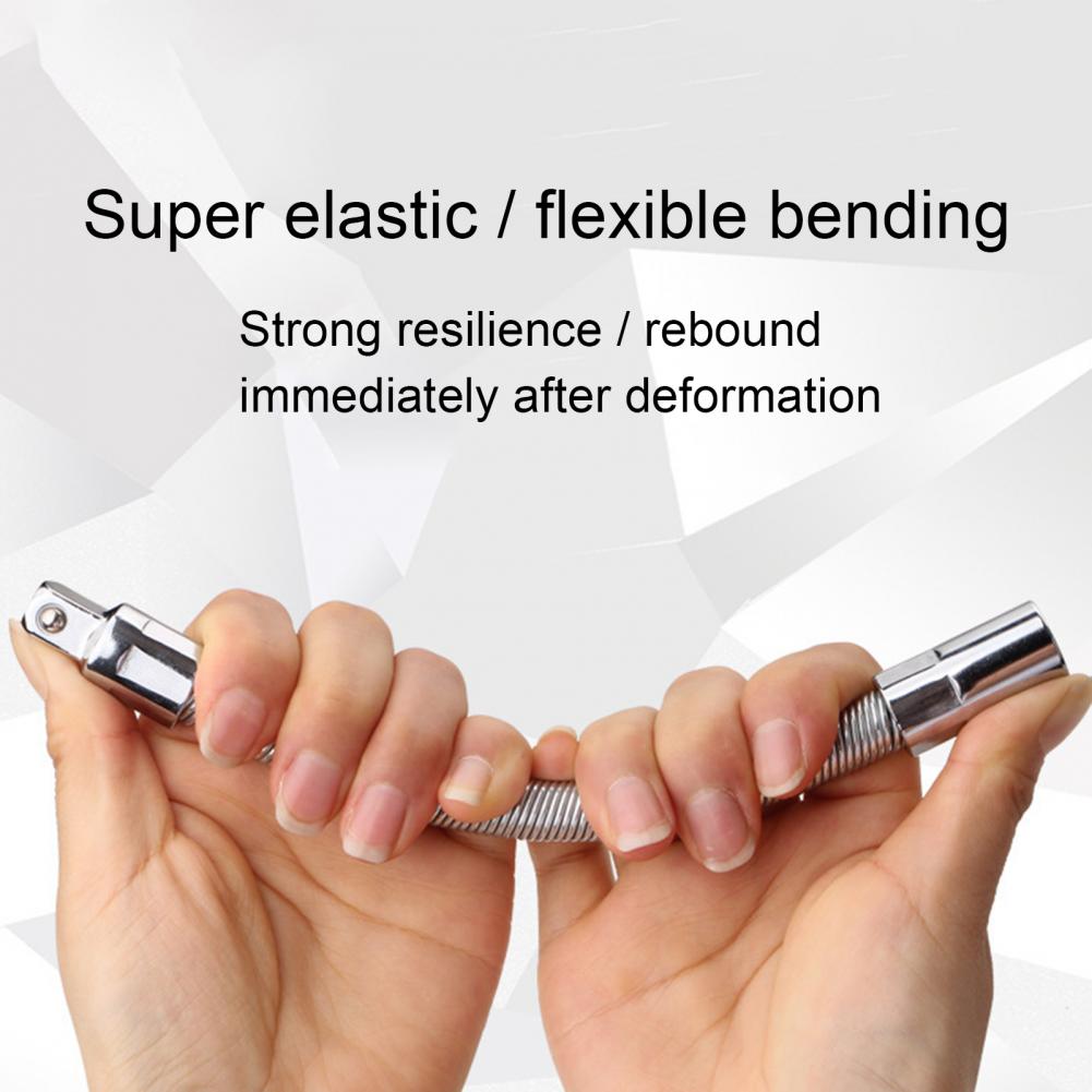 1/4 3/8 1/2 Socket Extension Rod Bar Strong Torque Universal Electric Drill Screwdriver Bit Snake Flexible Hose Cardan Shaft