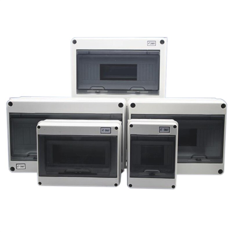 8 Way Plastic Electrical Distribution Box Waterproof MCB Box Enclosure Box Junction Box HT Series