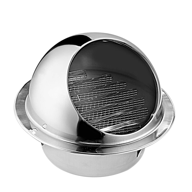 304 roestvrijstalen ventilatieroosters, ronde ventilatieroosters, wandventilatie-uitlaat 4 inch
