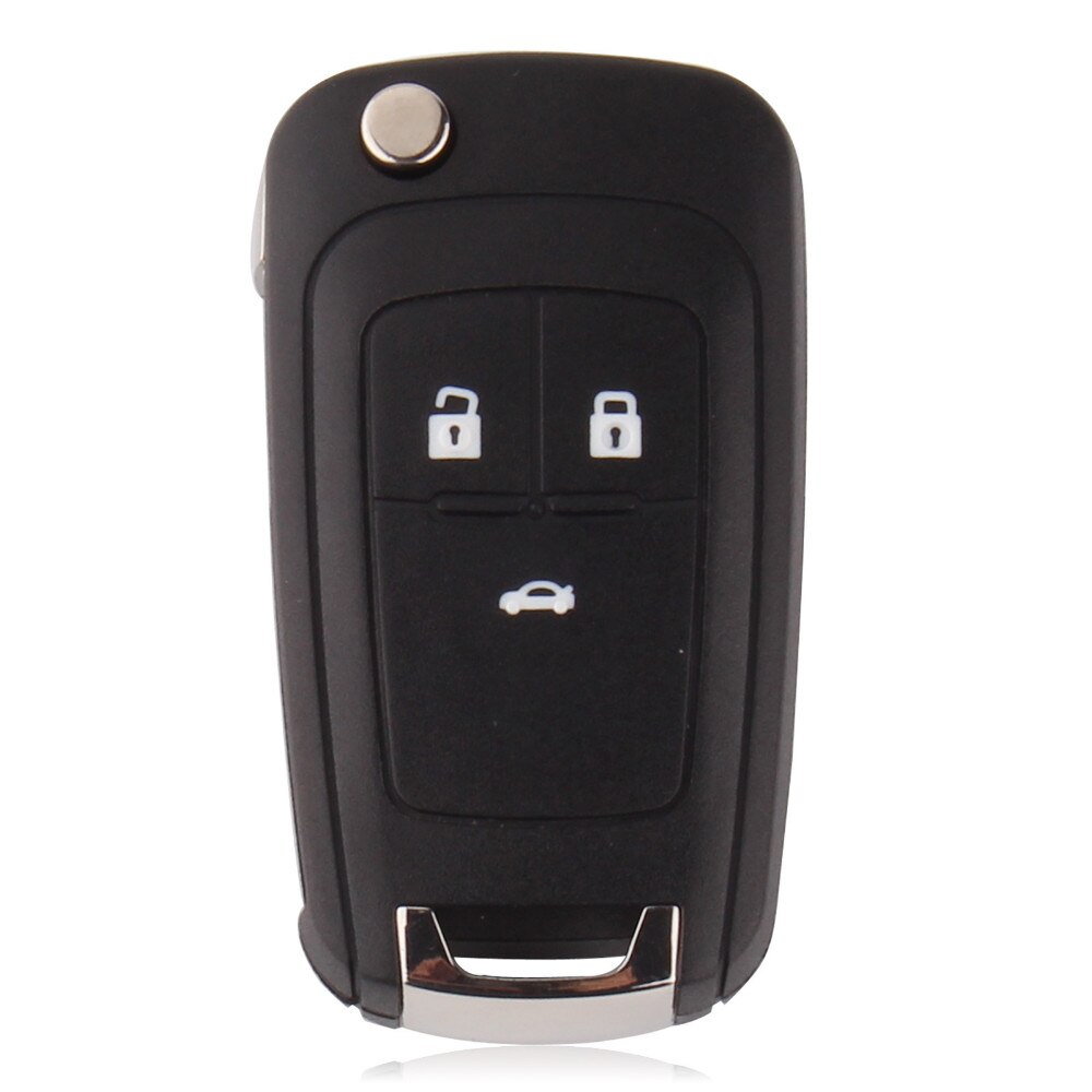 Keyyou 20x kaukolaukku fob kansi läppä taitettava avainkuori chevrolet lova purje aveo cruze auton avain 2/3/4/5 painiketta: 3 painiketta