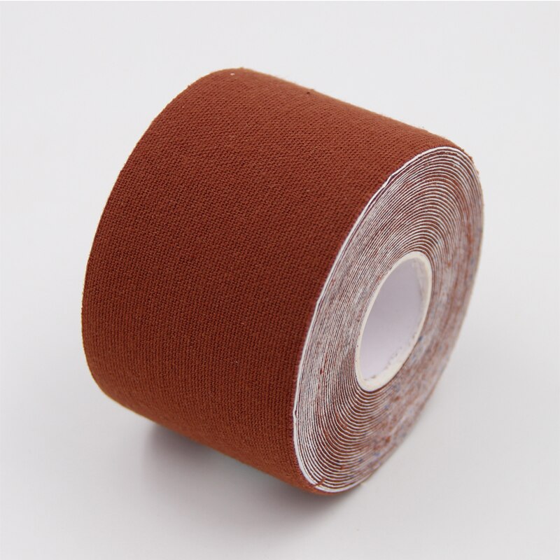 [Original Fabrik] 15 Farbe Kintape Kinesiologie band Baumwolle Elastische Athlet Physiotherapie Verband Für fahrrad Muscle Pain Relief: Brown