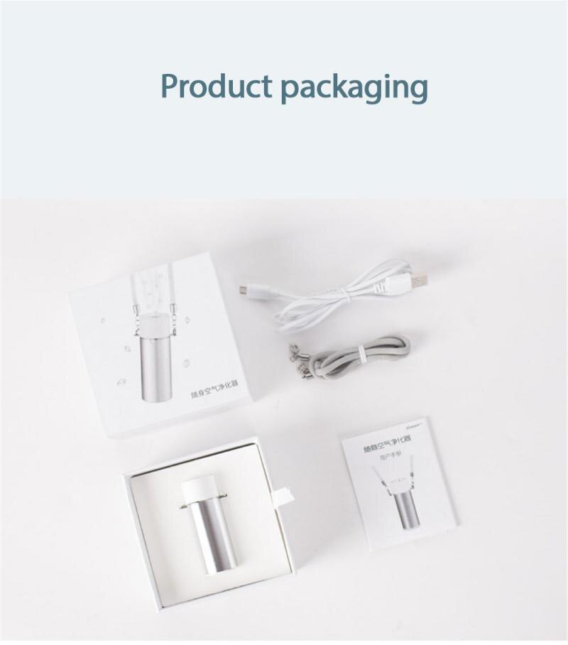 Car Air Purifier Air Purifier USB Portable Personal Wearable Necklace Negative Ionizer Anion Car Electrical Appliances