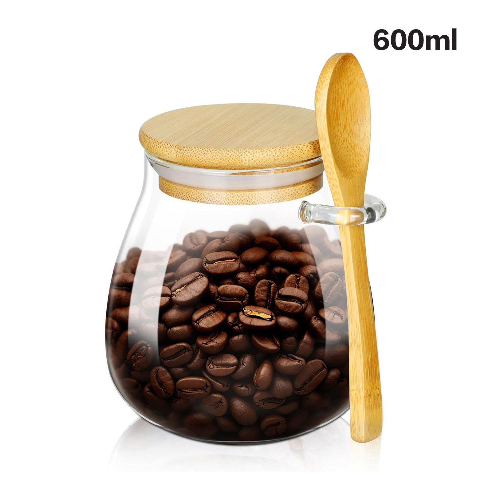 1pc Airtight Food Containers Kitchen Storage Pots Glass Jar with Lid Sealed Canister Sugar Tea Cans Hermetic Kitchen Coffee Jars: light green