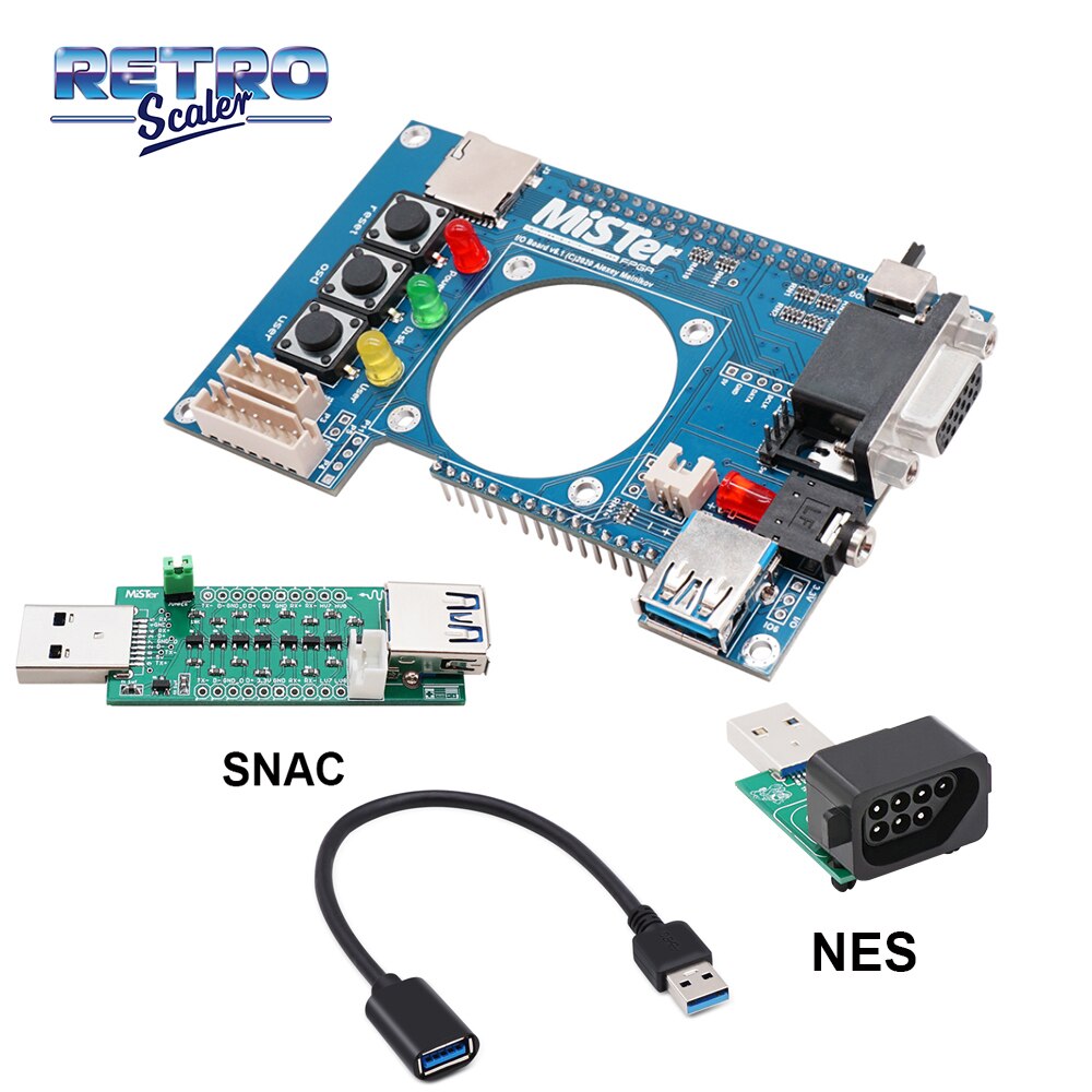 RetroScaler Manuelle Schweißen v 6,1 Mister I/O Board Analog Interface Unterstützung SNAC für Mister FPGA: IO-SNAC-NES