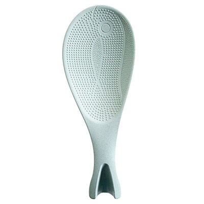 Soporte con forma de pescado, pala para arroz con mango de cuchara de arroz, pala para arroz, accesorios de cocina, accesorios de decoración del hogar, utensilios de cocina: green