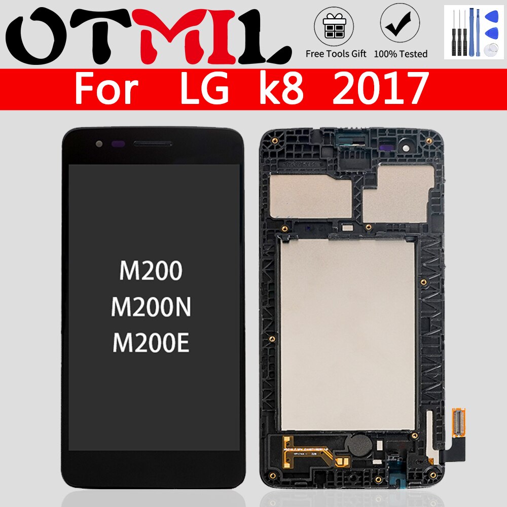 5,0 "Lcd Original para LG k8 M210 pantalla LCD Digitalizador de pantalla táctil reemplazo M200 M200N M200E M210 X240 Asamblea