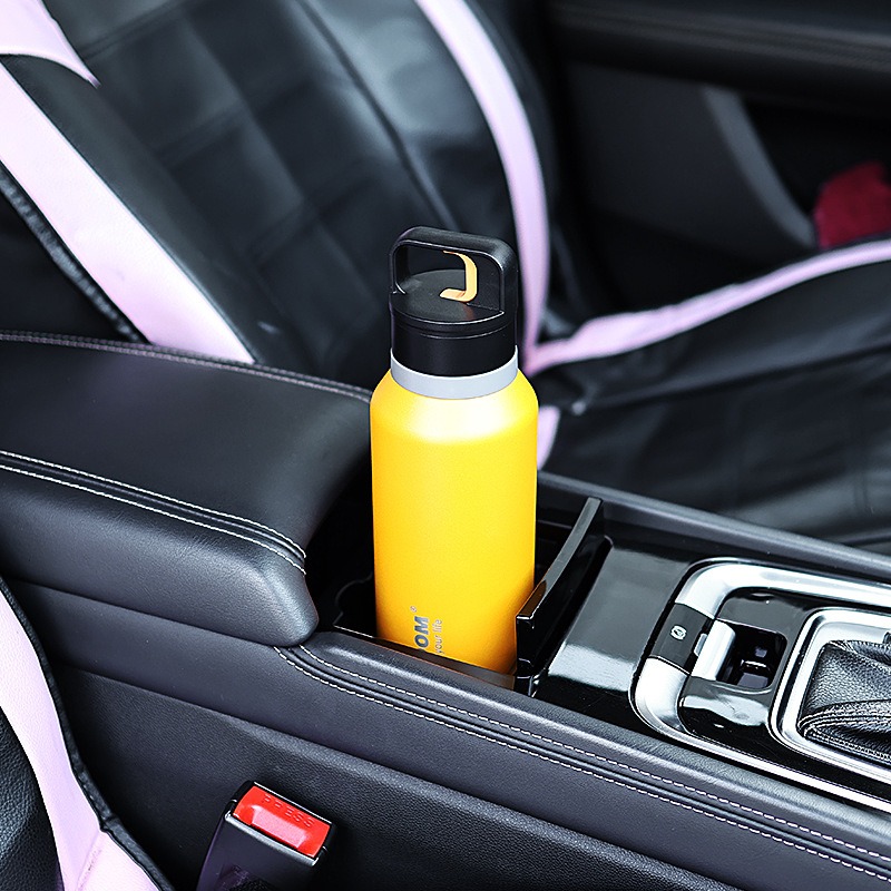 Outdoor Sports One-Hand One-Click Opening 316 Vacuum Stainless Steel Threadless Thermos Cup Car Cold Quick Opening Cup Thermoses