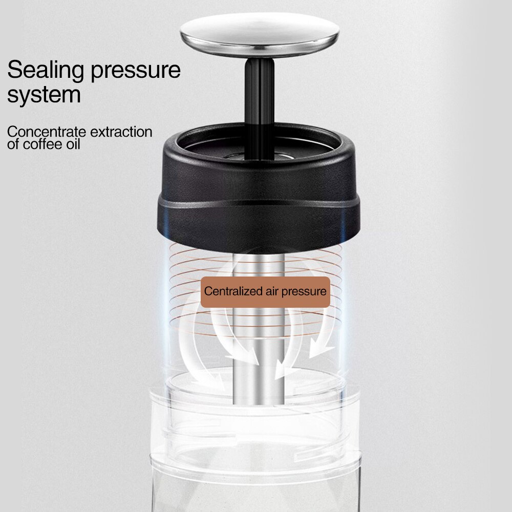 Portable Manual Coffee Machine Manual Pressure Capsule Nespresso Coffee Machine Outdoor Accompanying Mini Coffee Cup Pot
