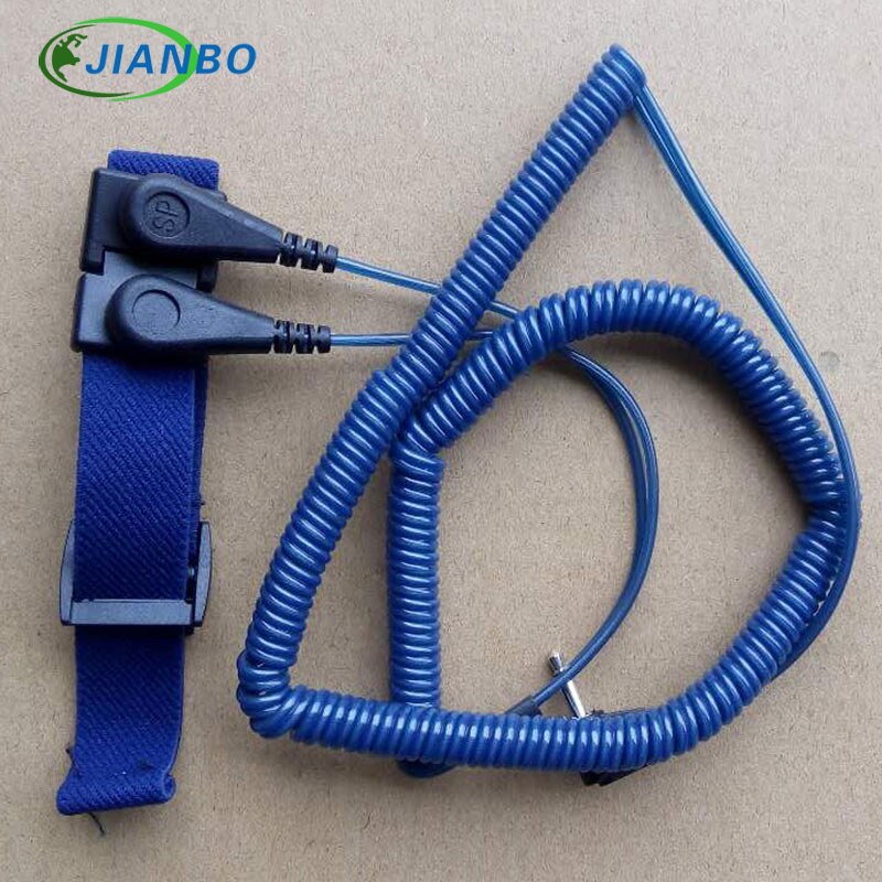Pu antistatische dubbele lus polsband antistatische band elektrostatische draad handring antistatische armband esd polsband touw hand: Default Title