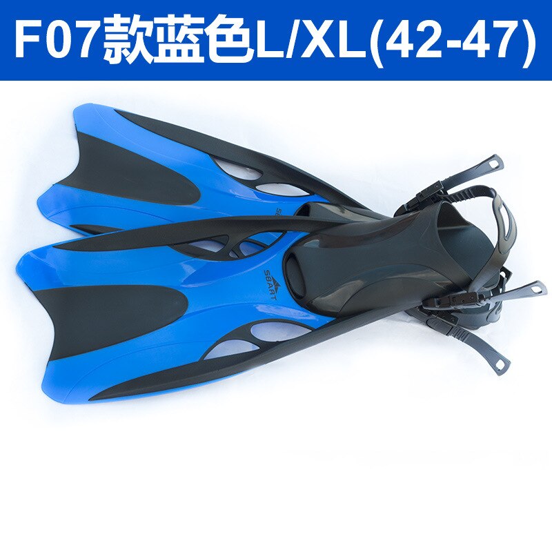 Sbart Adults Diving Fins Swimming Shoes Women Men Scuba Flippers Snorkel Equipment Silica Gel EO