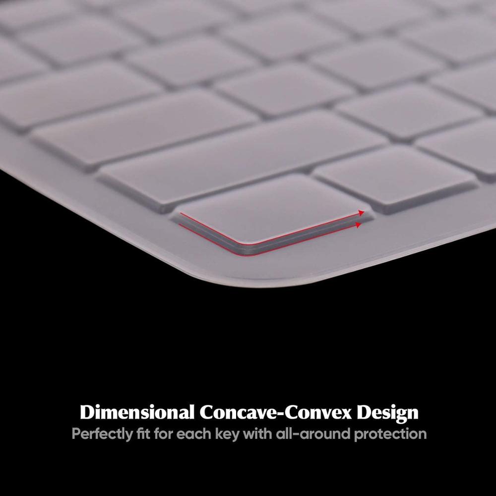 Funda de teclado para HP Pavilion ENVY x360 Series 15 15,6, con serie de 17 17,3 pulgadas, silicona suave, resistente al agua, transparente