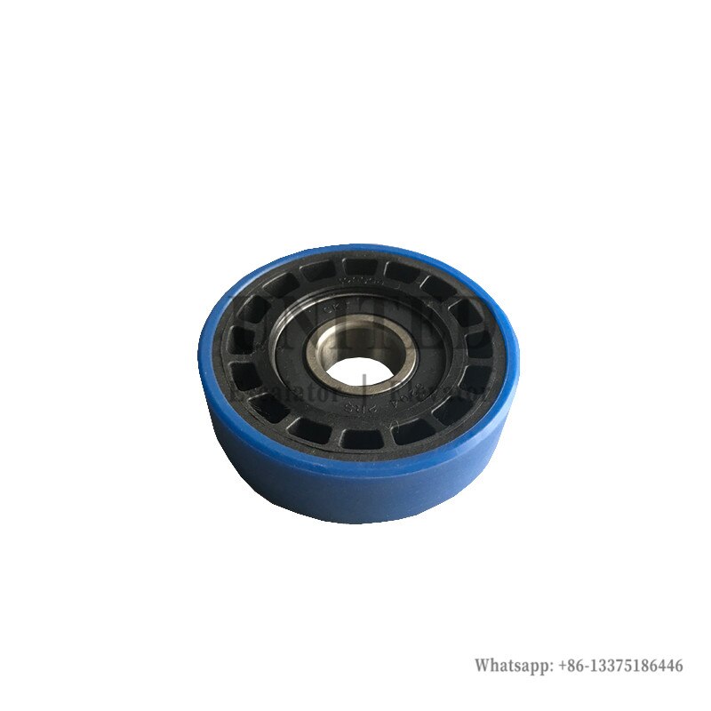 10 pièces UNITED Escalator étape chaîne rouleau bleu squelette rouleau OD76mm W22mm roulement 6204