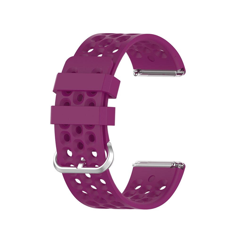 Replacement Band For Fitbit Versa/Versa 2 Soft Silicone Waterproof Wrist Accessories Watch Strap For Fitbit Versa 2 Band: Purple / L-(160-220mm)