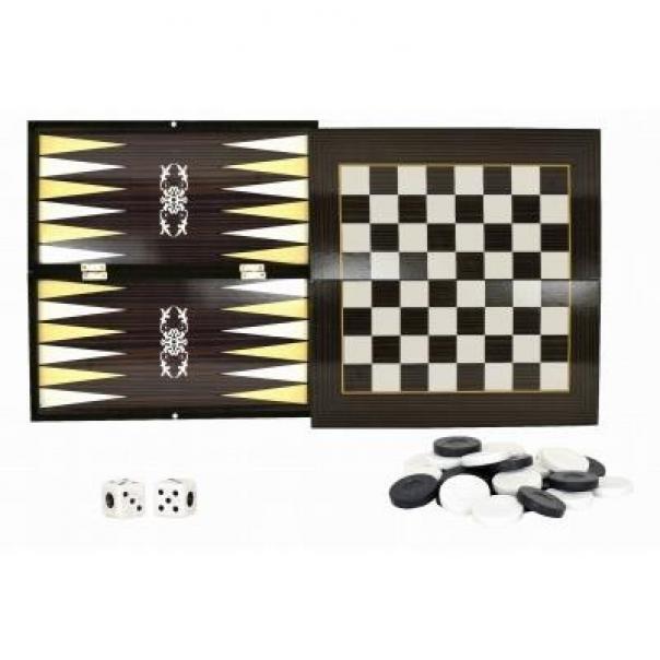 Globe Legnoland Checkers & Backgammon 2 In 1