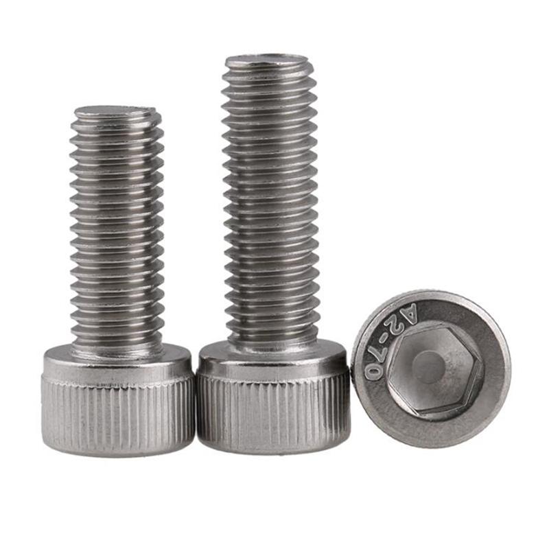 M3 Length 4/5/6/8/10/12/14/16/18/20/22/25/30mm 304 Stainless Steel Allen Hex Socket Head Cap Screws Bolt DIN912
