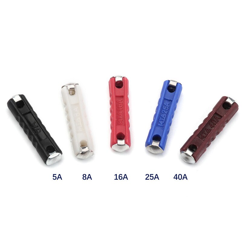 Svalid 200 stk dia 6mm gbc automotive eu sikringer 5/8/16/25/40 amp europeisk bil/auto 6 modeller bakelitt auto blad sikrings sortiment kit
