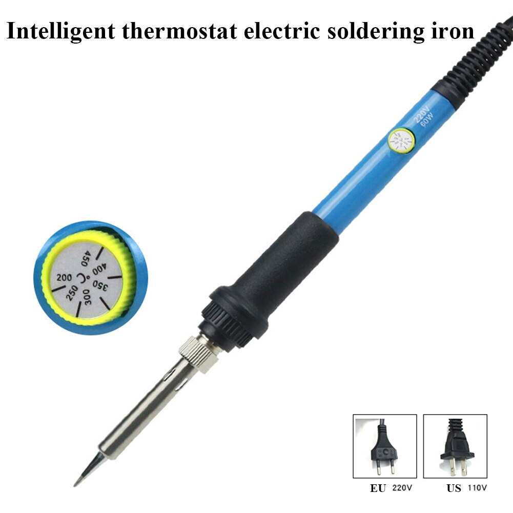 60W Electric Soldering Iron Station 220V 110V US/EU/UK PlugTemperature Adjustable Welding Soldering Tips Tools