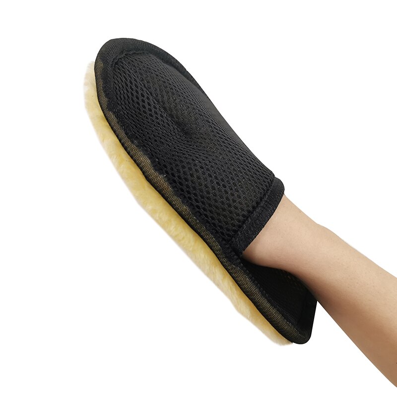 1 pçs estilo do carro lã macio lavagem de carro limpeza luva escova de limpeza da motocicleta arruela cuidados produtos acessórios do carro