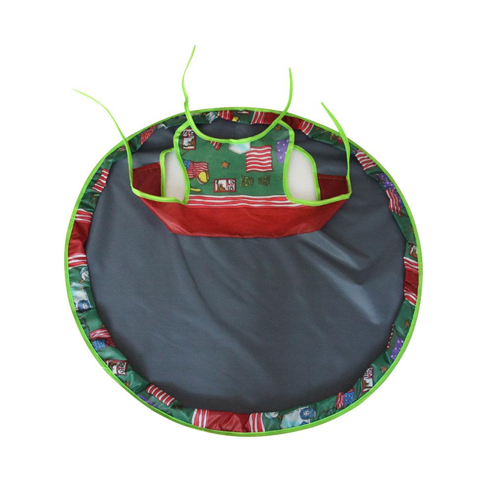 Alfombra de mesa para comer de bebé, cojín de silla de alimentación, almohadilla plegable redonda impermeable para bebés, almohadilla de mesa antisuciedad: 6