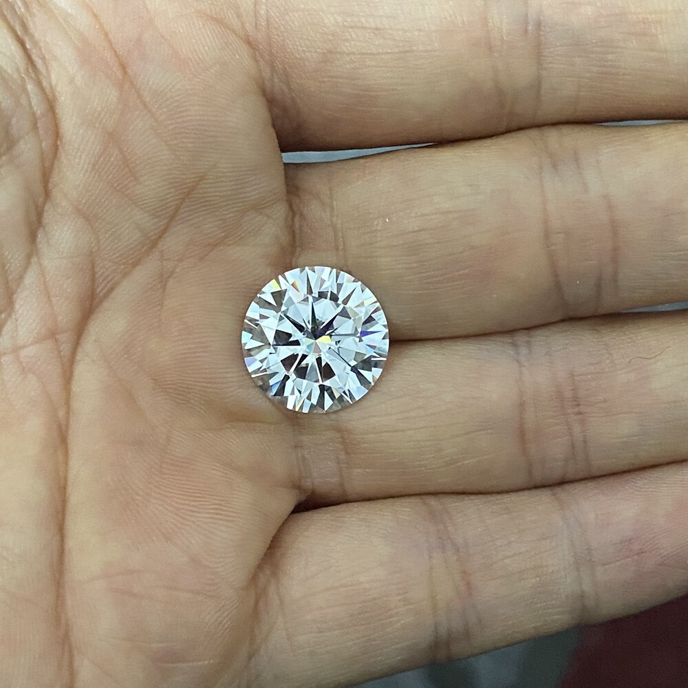 Mosangnai Round Shape 1 Karat 6.5mm D VVS1 Pass Positive Diamond Test Loose Moissanite Pirce Per Carat