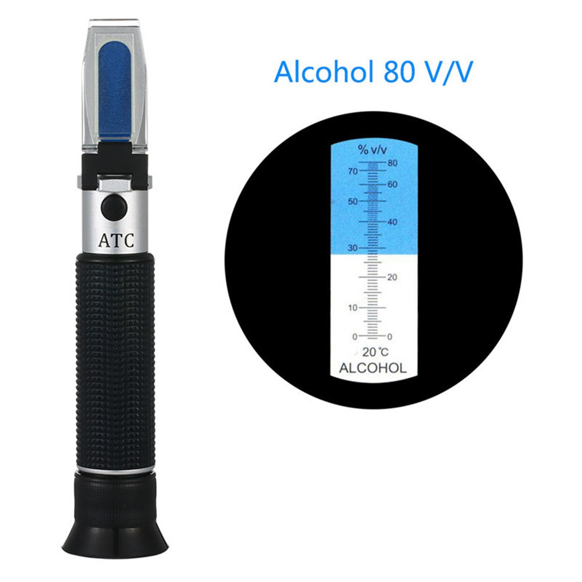 Digital 0-32% Brix Refractometer with ATC Handheld Refractometer Beer Wine Fruit Sugar Scale Alcohol Meter Test Tool Set