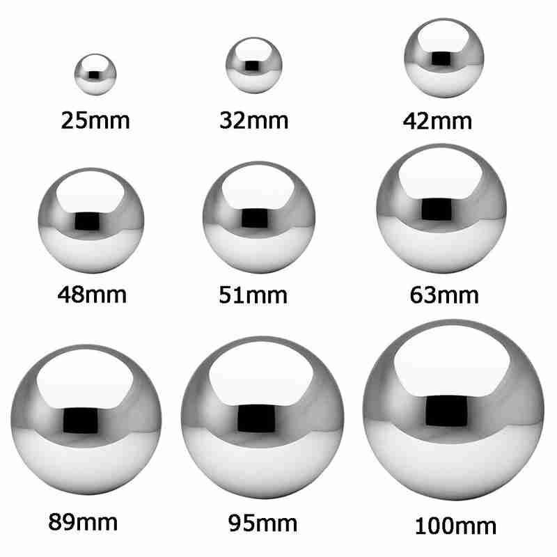 1pc Ball Sphere Mirror Hollow Ornament High Gloss Glitter Steel Mirror Ball Home Garden Decoration Supplies 25mm-100mm