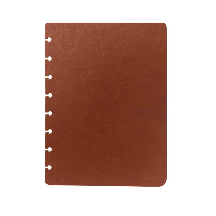 Fromthenon  a5 disc ring discbound notitieboek omslag voor talia happy planner accessoires paddenstoelgat scrapbooking briefpapier: Bruin