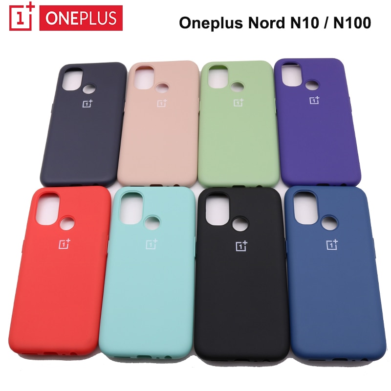 Oneplus-funda de silicona líquida para One plus Nord N10, carcasa trasera suave y fina, Original