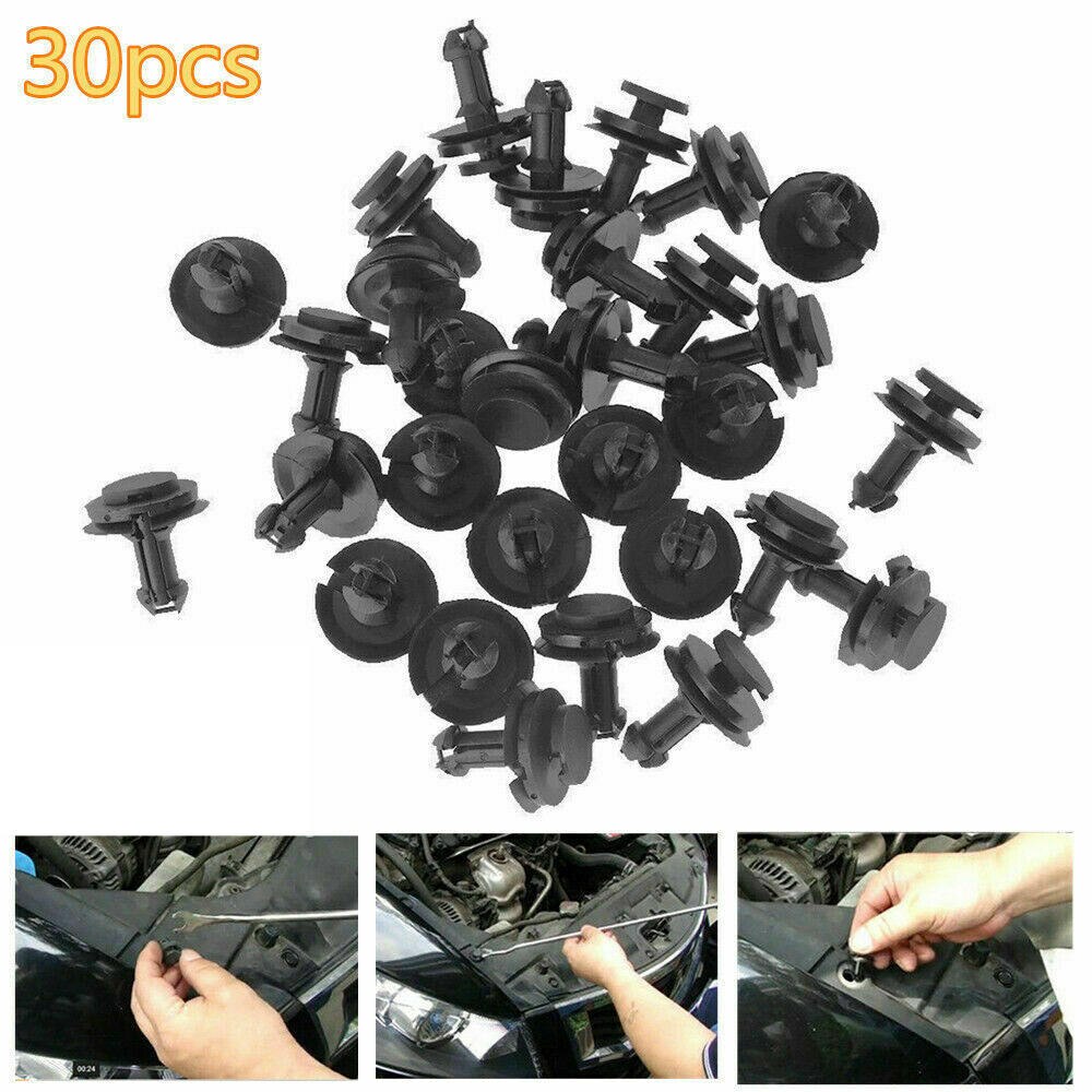 30Pcs Front Air Deflector Clips for Chevrolet Avalanche 2007 Silverado 1500