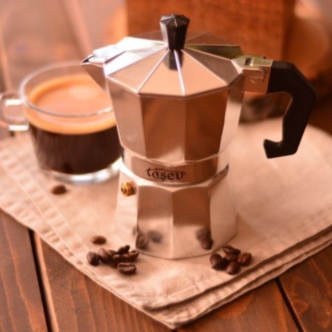 Aluminum Mocha Pot Coffee Maker Durable Moka Cafeteira Espresso Moka Coffee Pot 3 / 6 cup Red Blue Silver Rose