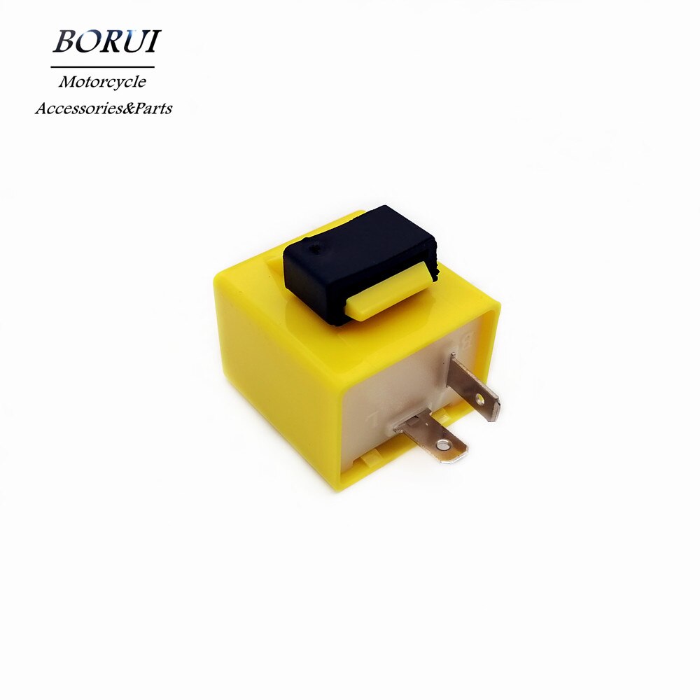 12V 2Pin Adjustable Frequency LED Flasher Relay Turn Signal Blinker Indicator Moped Scooter Motorcycle Performance Parts: Default Title