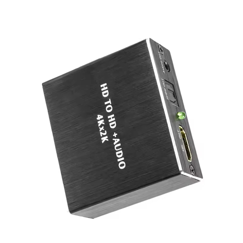 Ekstraktor audio wideo 4K x 2K kompatybilny z HDMI konwerter audio 3,5 MM SPDIF optyczny TOSLINK Stereo Out Splitter Adapter