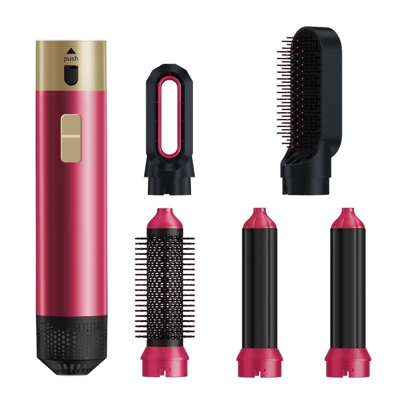 Hoge Snelheid 5 in 1 Föhn Multi Hair Styler Krultang Stijltang Haarborstel Professionele Föhn Geschenkdoos Styling tool