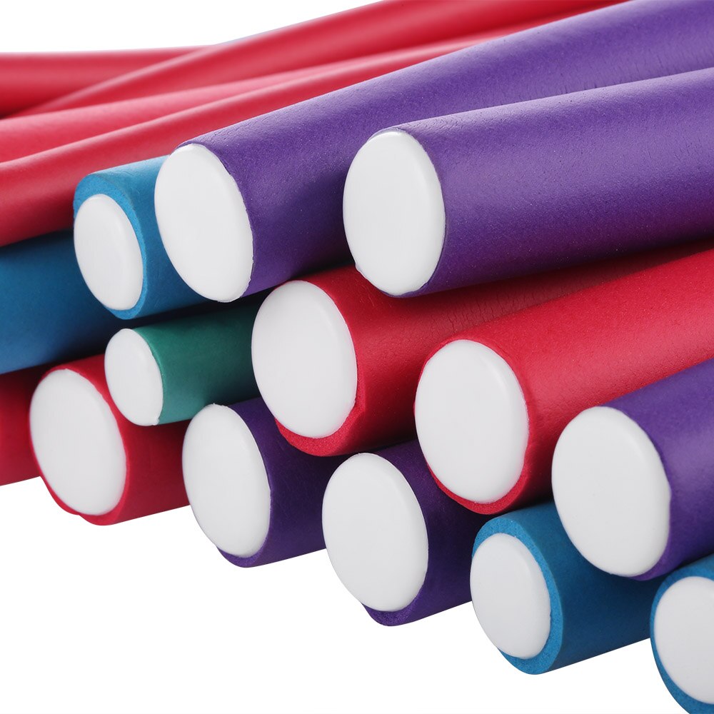 36pcs Beauty Spiral Twist Curlers Spongia Foam Twist Curls DIY Styling Hair Rollers Flexible Curling Rods Hairdressing Tools