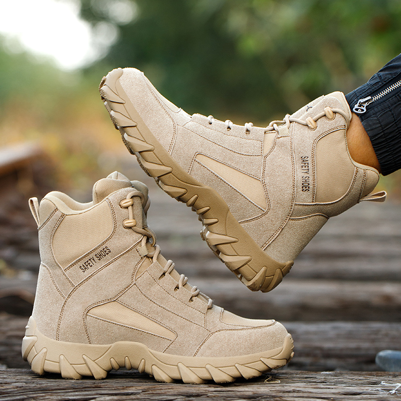 Tarn-Sicherheitsstiefel für Männer und Frauen, unzerstörbare Arbeitsschuhe, Klettern, Stahlkappe, Schutzstiefel, pannensichere Sicherheitsschuhe