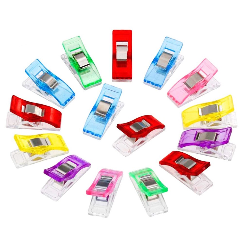 50pcs Sewing Clips Plastic Garment Clips for Quilting and Crafts Sewing Fabric Clips for Crochet and Knitting Sewing Supplies