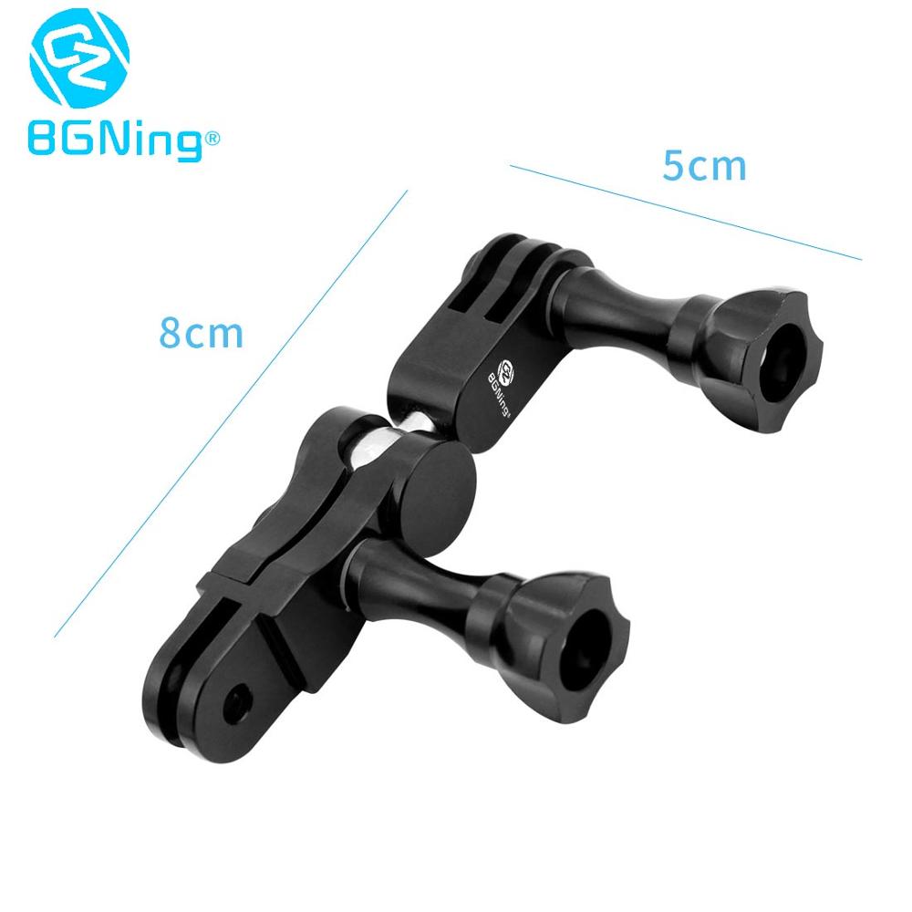 BGNing Adjustable 360Degree Rotation Extension Arm Action Camera Mount Adapter Connector for Gopro Hero 10 9 8 7 6 5 for YI 4K