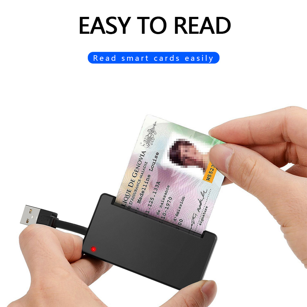 USB SIM Smart Card Reader Smart Cardreader Adapter PC for Bank Card IC/ID EMV Cardreader for Windows 7 8 XP