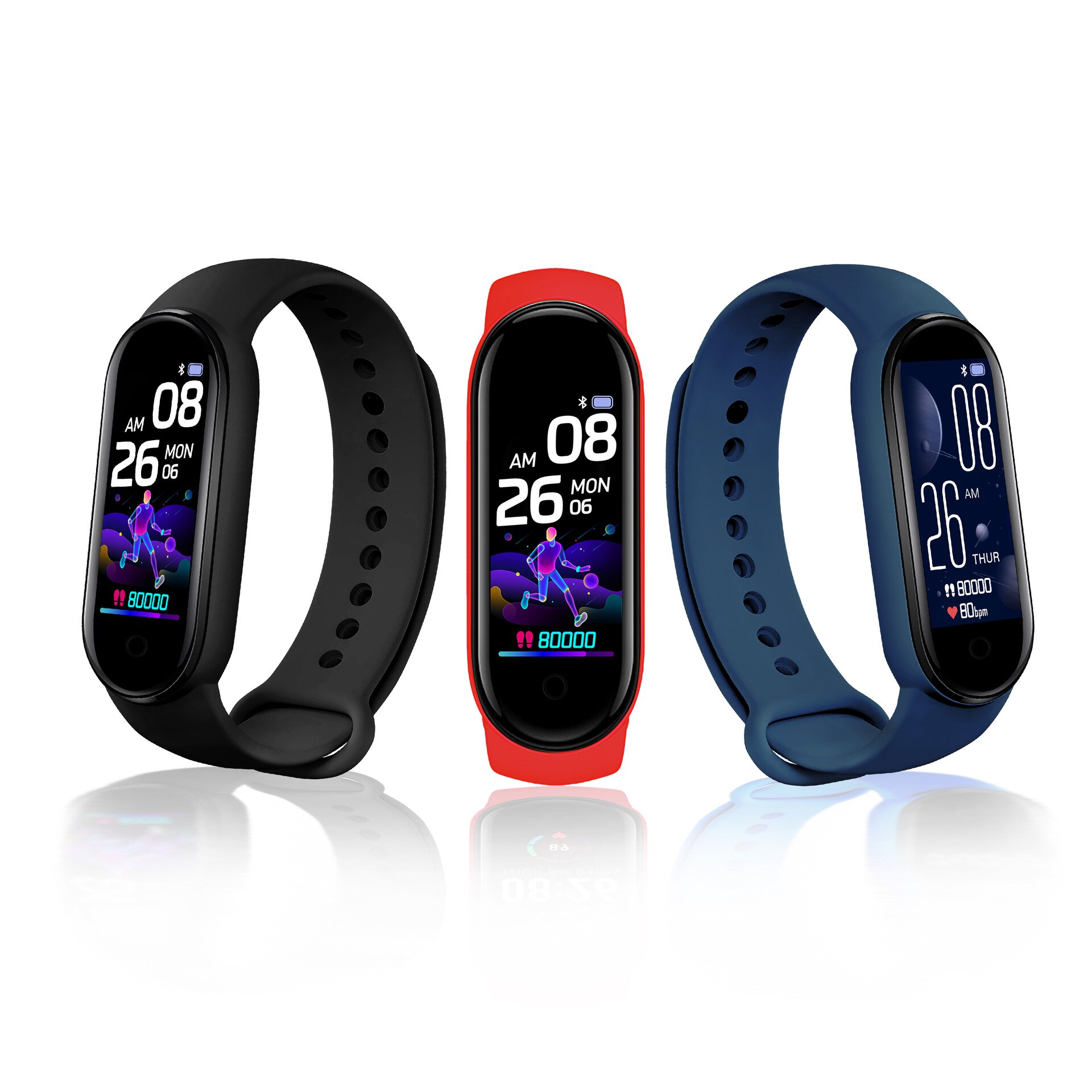 M5 Smart Watch Heart Rate Monitor Fitness Tracker Pedometers Smartwatch Band Sport Watch