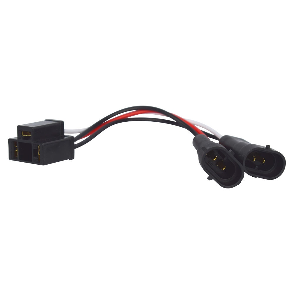 Arnés adaptador de faro LED para Harley Road King, Bombilla de faro delantero para motocicleta, Dyna, Fat Bob, cable H4-H11/H9, -16