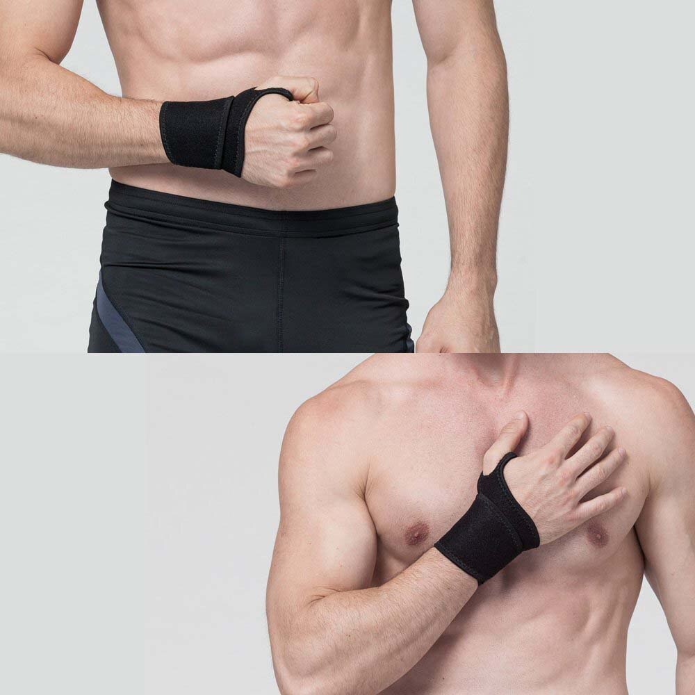 Omkeerbaar Sport Pols Brace, gemonteerd Rechts/Links Duim Stabilisator, Polssteun Wrap voor Badminton Tennis Gewichtheffen