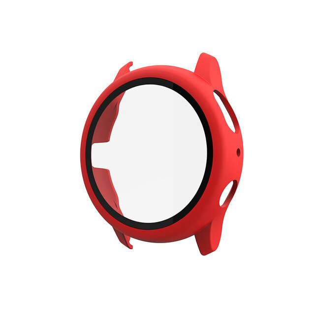 Vetro + custodia per Samsung Galaxy Watch Active 2 44mm/40mm All Around Cover paraurti protezione dello schermo Galaxy Watch Active 2 44mm 40mm: SILVER / 40mm