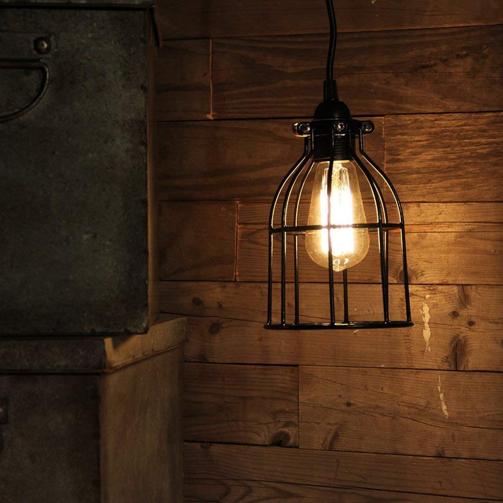 Personlighet smijern fuglebur lysekrone restaurant bar kafé retro fuglebur lampeskjerm sortere festdekorasjon