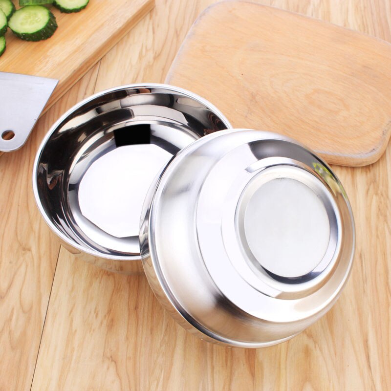 Dubbele Muur Roestvrij Staal Mengen Bowls Isolatie Kom Voor Studenten Hoogwaardige Servies