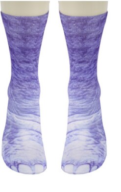 Calcetines húmedos de animales, medias de tubo medio con Pata de Gato, dibujos animados,: Verde militar