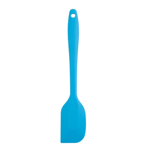Multicolor 20.5*4Cm Food-Grade Siliconen Taart Spatel Non-stick Mengen Boter Beslag Cookie Pastry Schraper keuken Bakken Tools: Blue