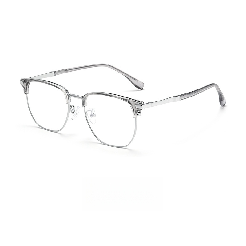 YIMARUILI ultraligera TR90 aleación miopía e hipermetropía gafas de negocios Retro gafas graduadas ópticas marco hombres 8052: Caqui