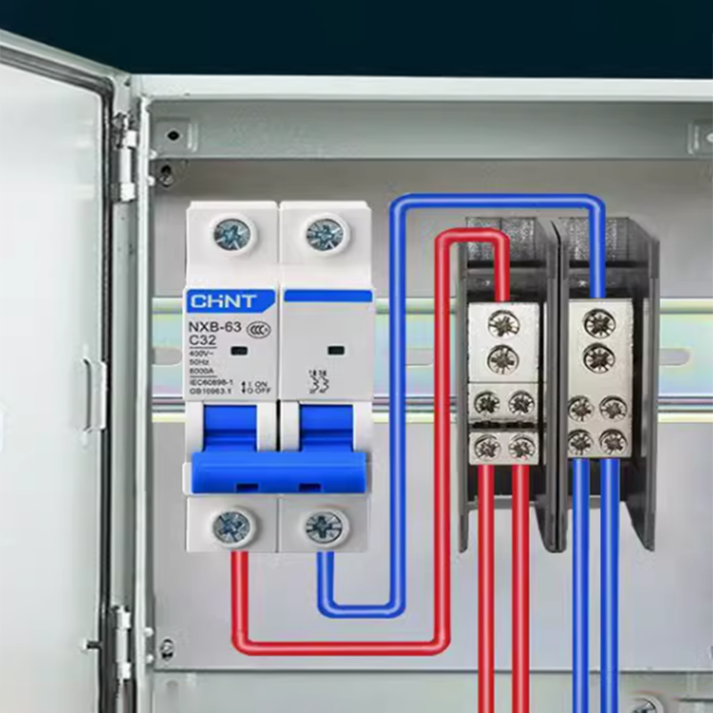Fj6/ jts 2- skinne koblingsboks med flerbruksledning ,1 in parallell koblingsblokk for flere utganger til luftbryterboks