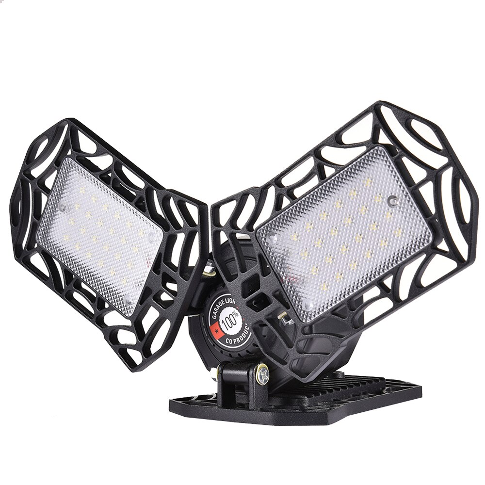 80w 72 led autotallin valaisin 360 astetta muotoutuva kattovalaisin varastotyöpajaan kokoontaittuva kolmilehtinen muodonmuutoslamppu  ac85-265v
