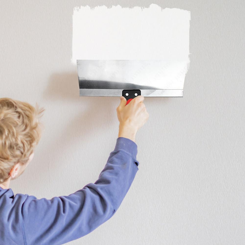 Stainless Steel Putty Knife Paint Edger Spackle Spatula 8/10/12inches Scraper Putty Taping Knife Drywall Finishing Painter Tool